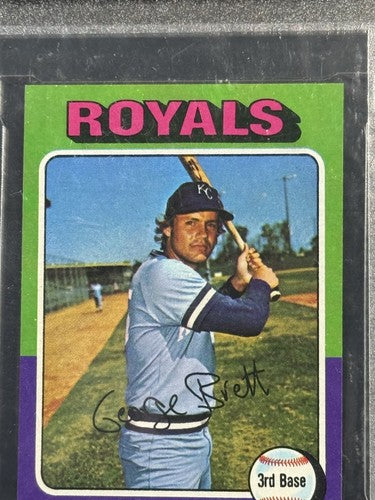 1975 Topps Mini Set-Break #228 George Brett RC Mint Graded 9 Rookie Sharp Beauty