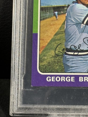 1975 Topps Mini Set-Break #228 George Brett RC Mint Graded 9 Rookie Sharp Beauty