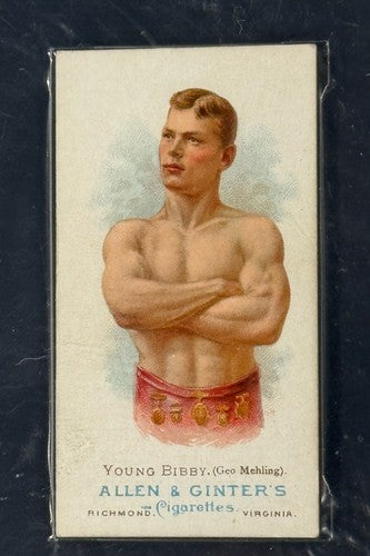 1887 N28 Allen & Ginter Wrestler Young Bibby Geo Mehling Graded 7 Nm Near Mint