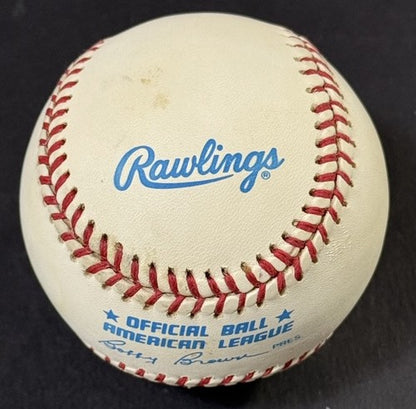 Ted Williams signed Official A.L Baseball HOF Auto Green Diamond # 9 Holo Coa