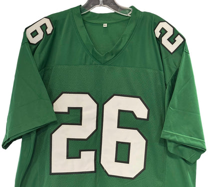Saquon Barkley Signed #26 Custom Jersey Sz XL 2024 OPOY Phi Eagles Auto BAS COA
