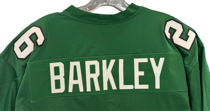 Saquon Barkley Signed #26 Custom Jersey Sz XL 2024 OPOY Phi Eagles Auto BAS COA