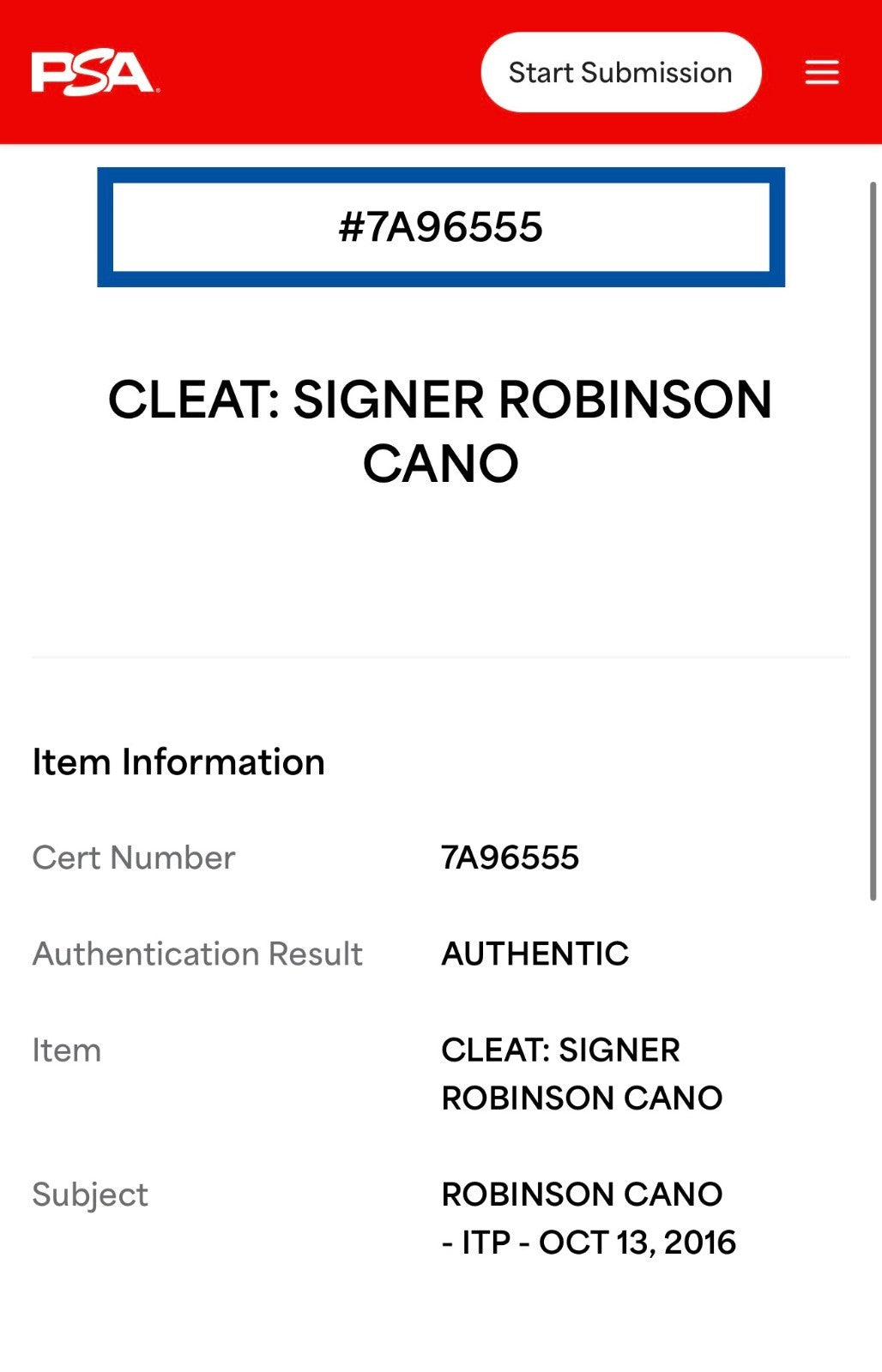 Robinson Cano Signed Game Used New Balance Cleats Sz 13 Mariners Auto PSA COA