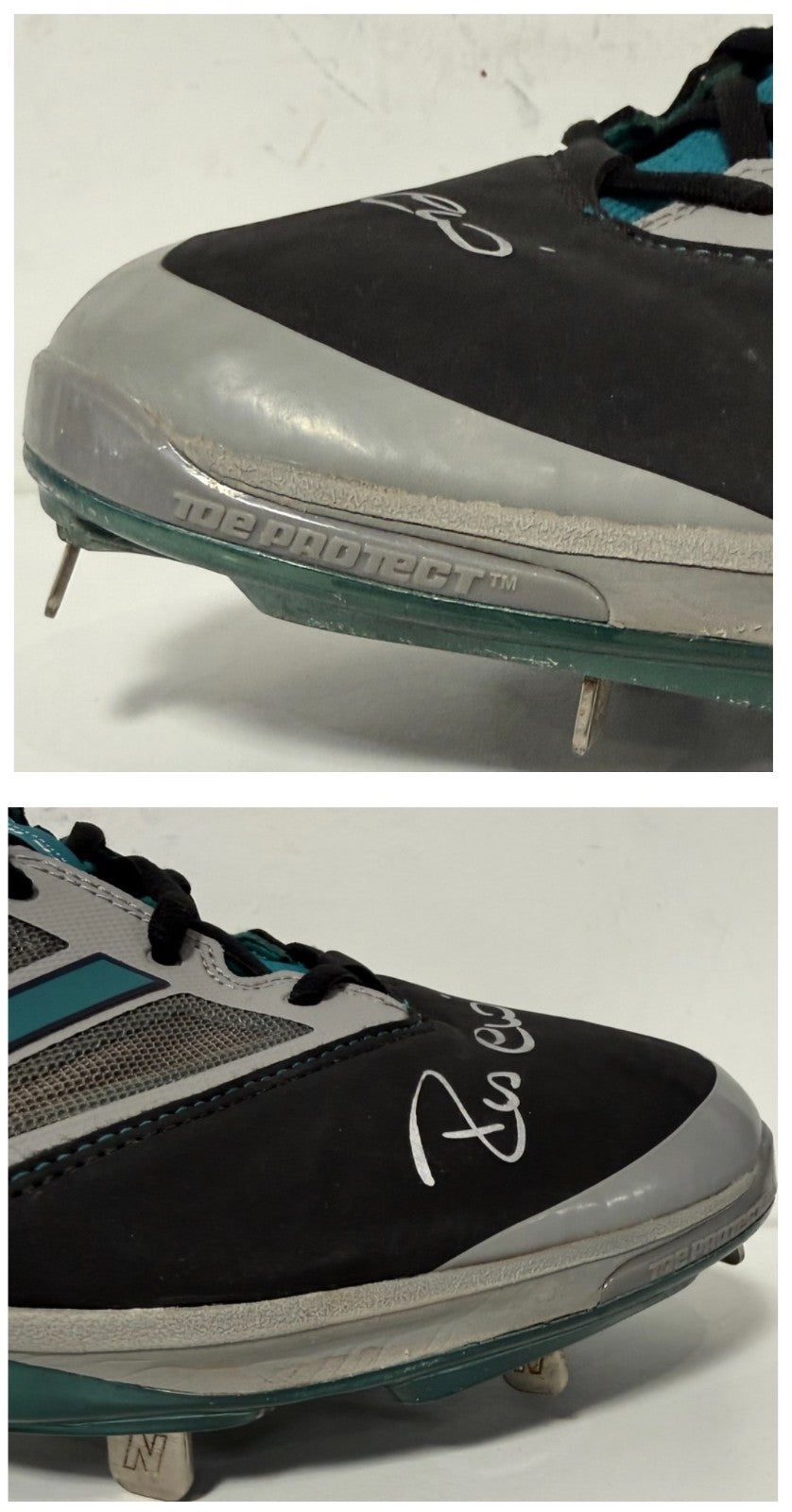 Robinson Cano Signed Game Used New Balance Cleats Sz 13 Mariners Auto PSA COA