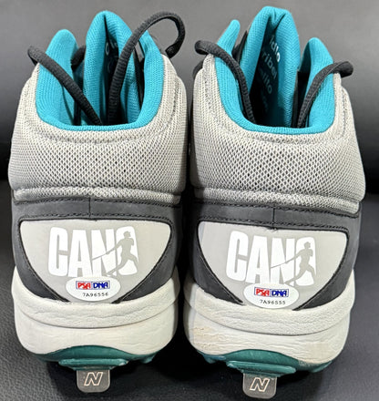Robinson Cano Signed Game Used New Balance Cleats Sz 13 Mariners Auto PSA COA
