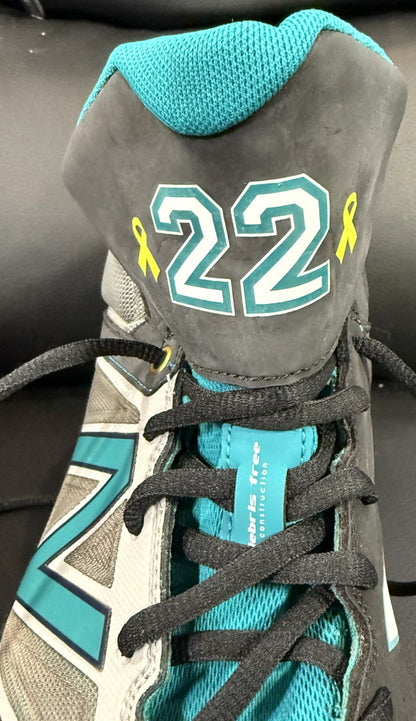 Robinson Cano Signed Game Used New Balance Cleats Sz 13 Mariners Auto PSA COA