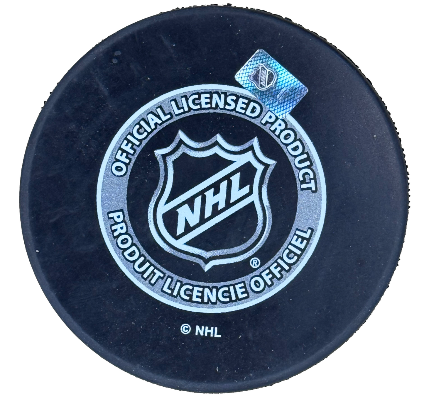 Matthew Schaefer Signed NY Islanders Logo Puck Rookie Auto UDA COA Calder ROY