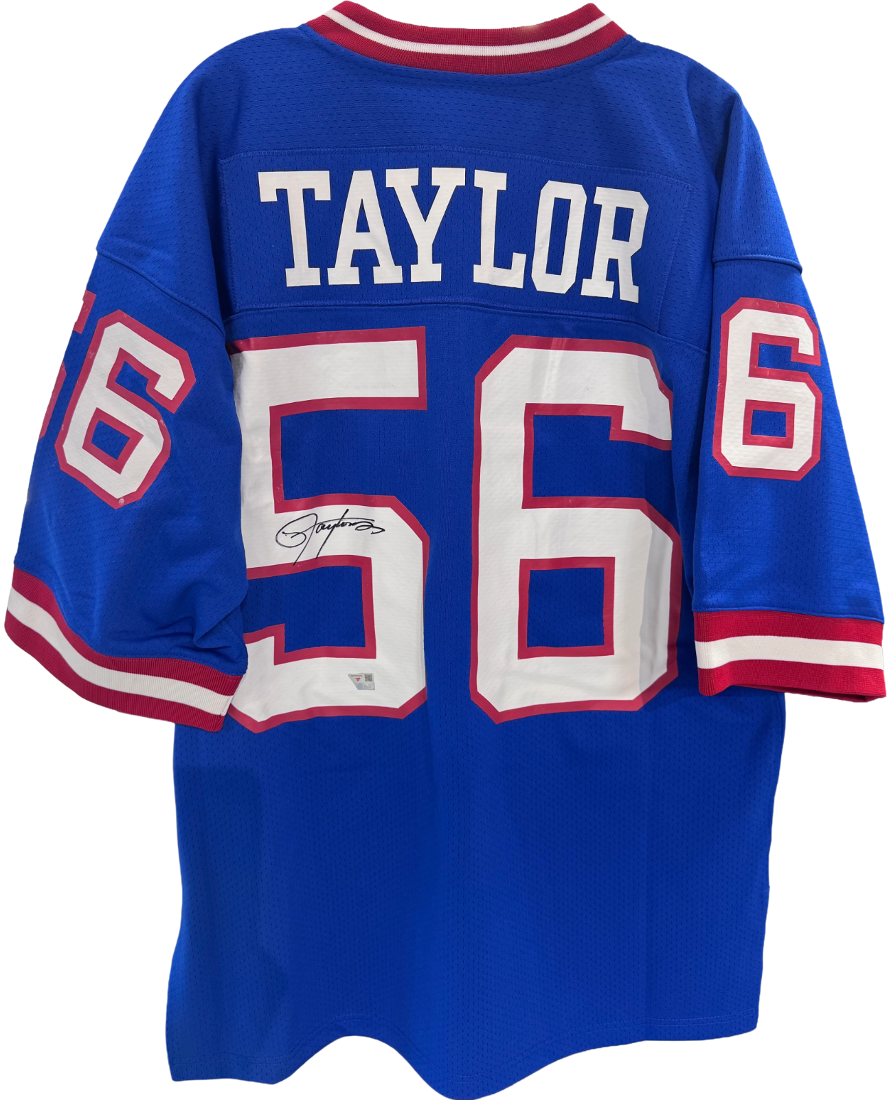Lawrence Taylor Signed Mitchell & Ness Auth Jersey W/Patch Giants Auto Fanatics