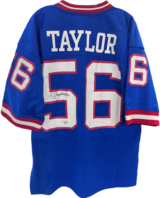 Lawrence Taylor Signed Mitchell & Ness Auth Jersey W/Patch Giants Auto Fanatics