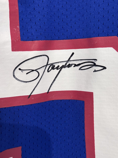 Lawrence Taylor Signed Mitchell & Ness Auth Jersey W/Patch Giants Auto Fanatics