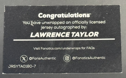 Lawrence Taylor Signed Mitchell & Ness Auth Jersey W/Patch Giants Auto Fanatics