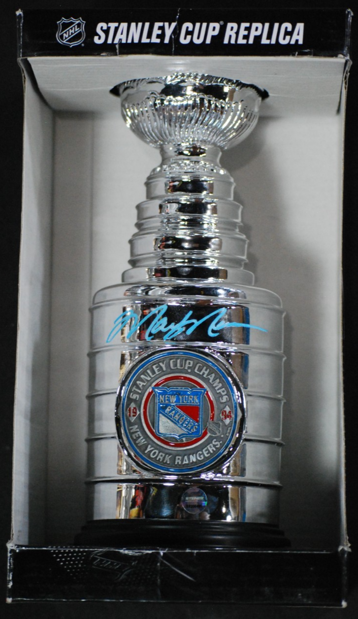 Mark Messier Signed Mini Stanley Cup Auto Steiner COA NY Rangers HOF