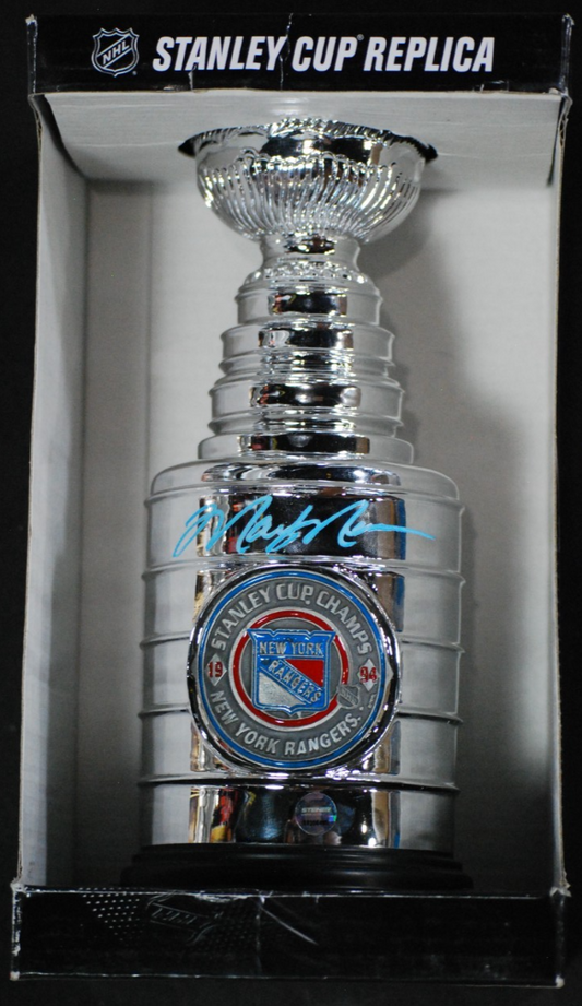 Mark Messier Signed Mini Stanley Cup Auto Steiner COA NY Rangers HOF