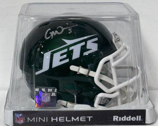 Garrett Wilson Signed NY Jets Speed Mini Helmet Auto Fanatics COA