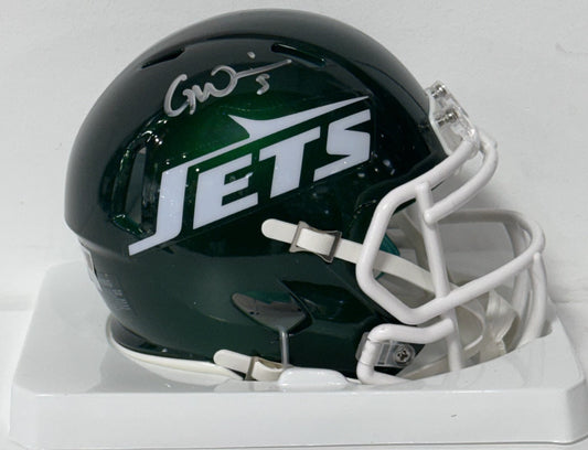 Garrett Wilson Signed NY Jets Speed Mini Helmet Auto Fanatics COA