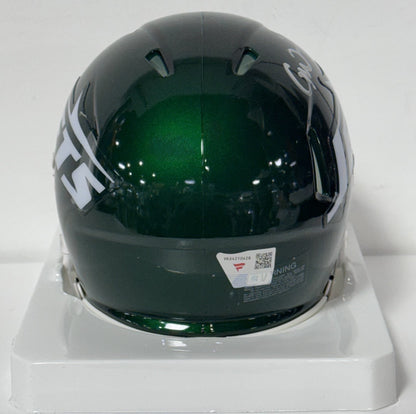 Garrett Wilson Signed NY Jets Speed Mini Helmet Auto Fanatics COA