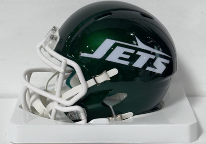 Garrett Wilson Signed NY Jets Speed Mini Helmet Auto Fanatics COA