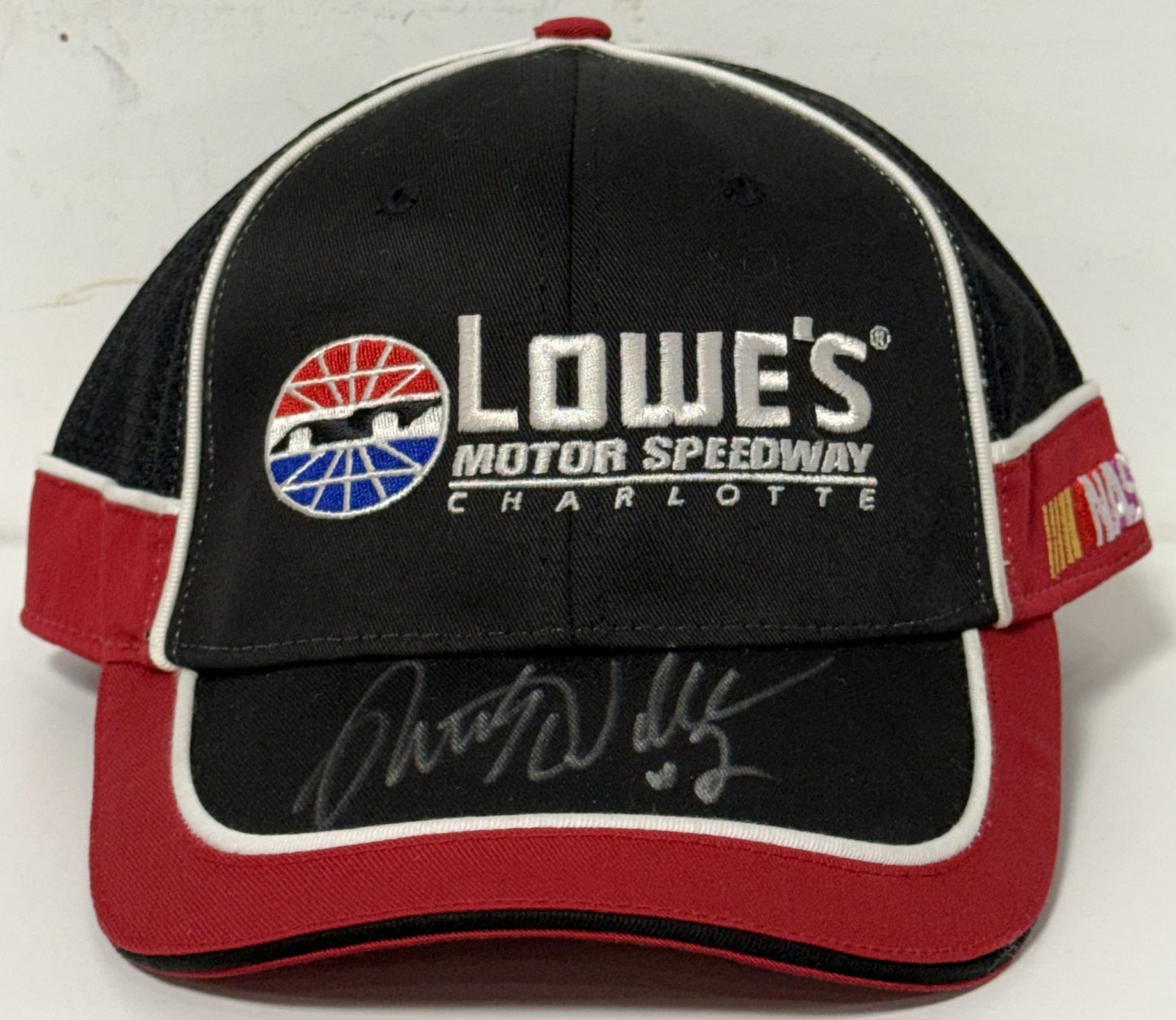 Rusty Wallace Signed Chase Authentics Lowes Motor Speedway Hat NASCAR Auto PSA