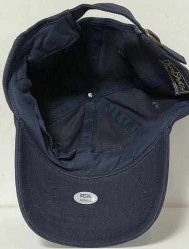 Rod Gilbert Signed Head Shots NY Rangers Adjustable Hat Hof # 7 Auto PSA COA