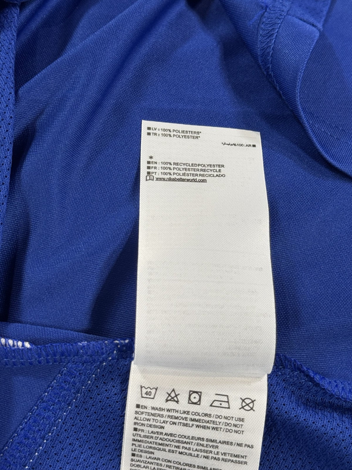 Ronaldinho Signed Nike Blue Brazil National Team Soccer Jersey Sz M Auto BAS COA