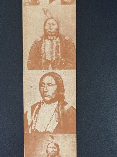 R184-2 Strip Card SET of 16 American Indian Chiefs 1930's UNCUT Sitting Bull Nm