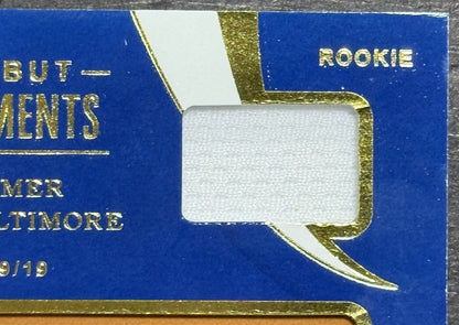 2020 Panini Immaculate Debut Moments Yordan Alvarez Patch Rookie Auto /99 Astros