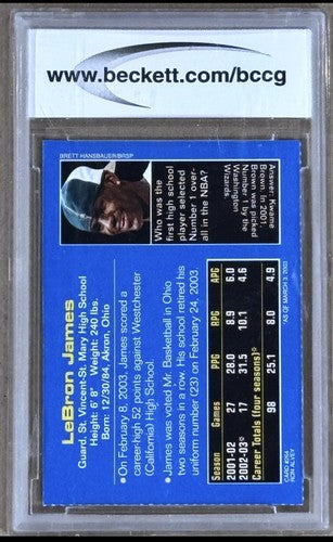 2003 Sports Illustrated for Kids #264 LeBron James Rookie Beckett Bccg 10 MINT