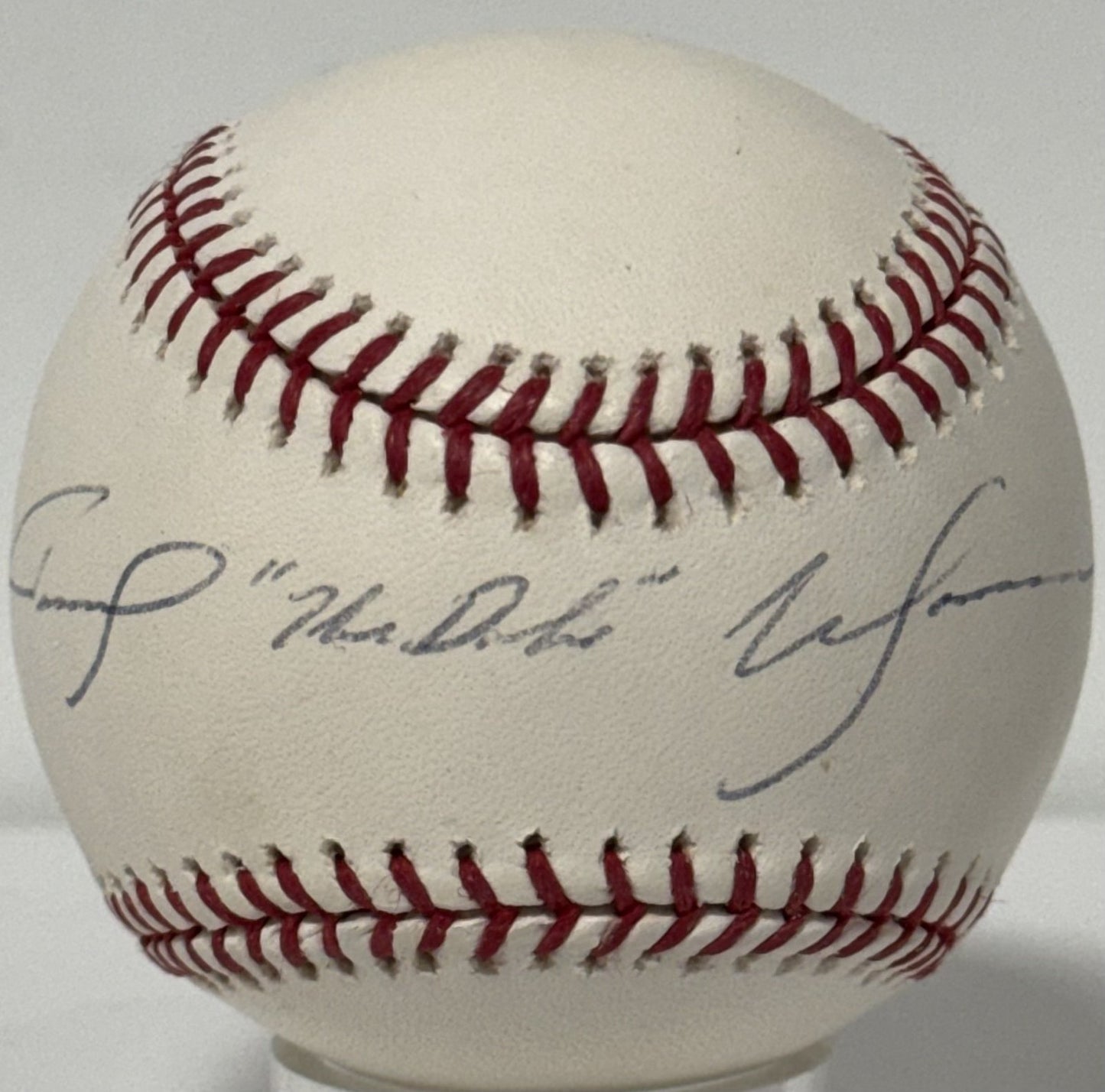 Tommy Morrison Signed Official MLB Baseball The Duke Auto WBO Champion Rocky COA