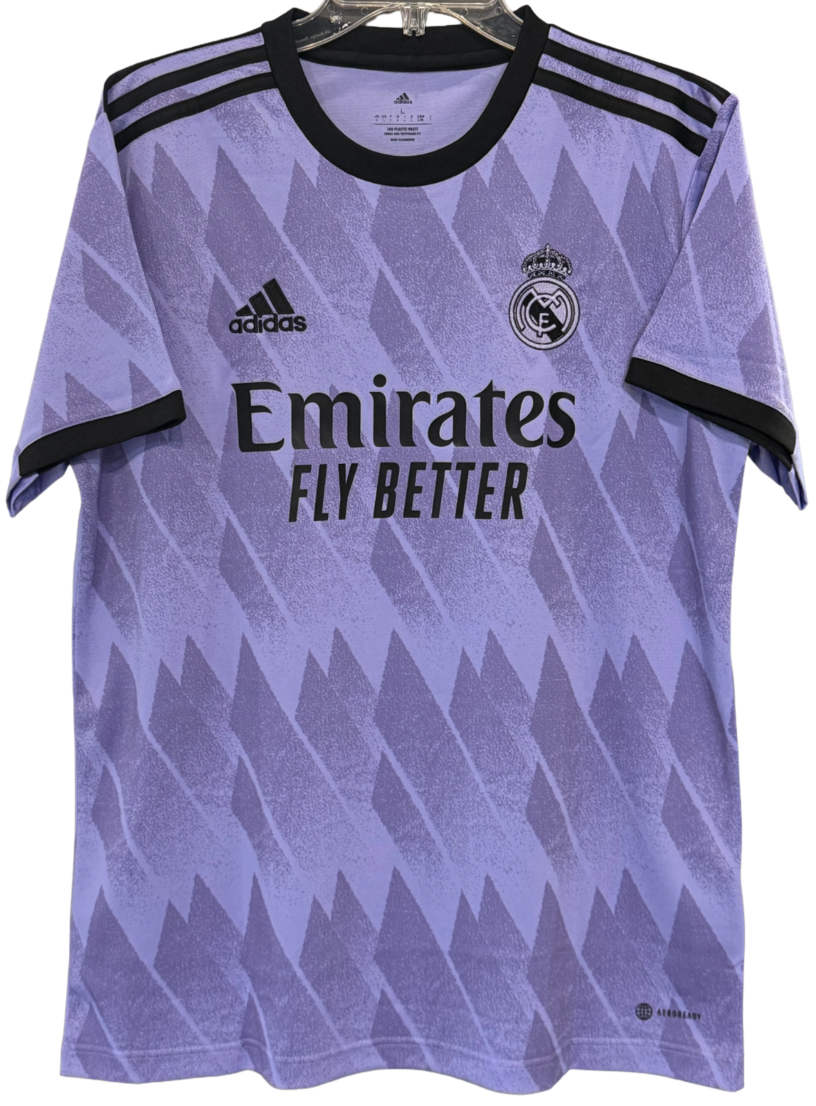 Karim Benzema Signed Adidas Real Madrid 2022/23 Away Jersey Auto BAS COA Size L