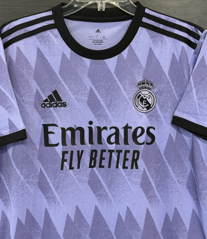 Karim Benzema Signed Adidas Real Madrid 2022/23 Away Jersey Auto BAS COA Size L