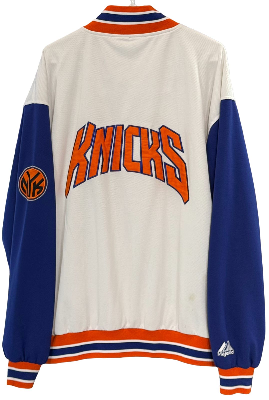 NY Knicks Vintage Majestic NBA Authentic Team Button Jacket Mens Size XXL NWOT