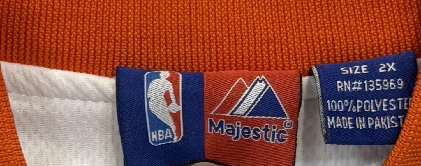 NY Knicks Vintage Majestic NBA Authentic Team Button Jacket Mens Size XXL NWOT