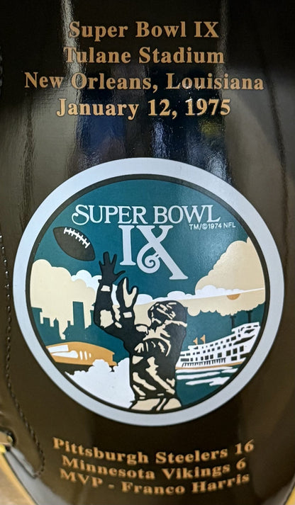 Danbury Mint Pittsburgh Steelers Super Bowl Dynasty Porcelain Trophy Bradshaw