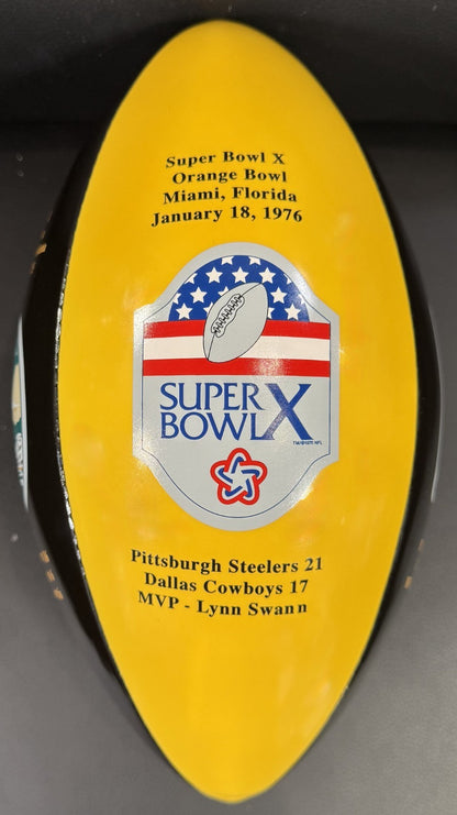 Danbury Mint Pittsburgh Steelers Super Bowl Dynasty Porcelain Trophy Bradshaw