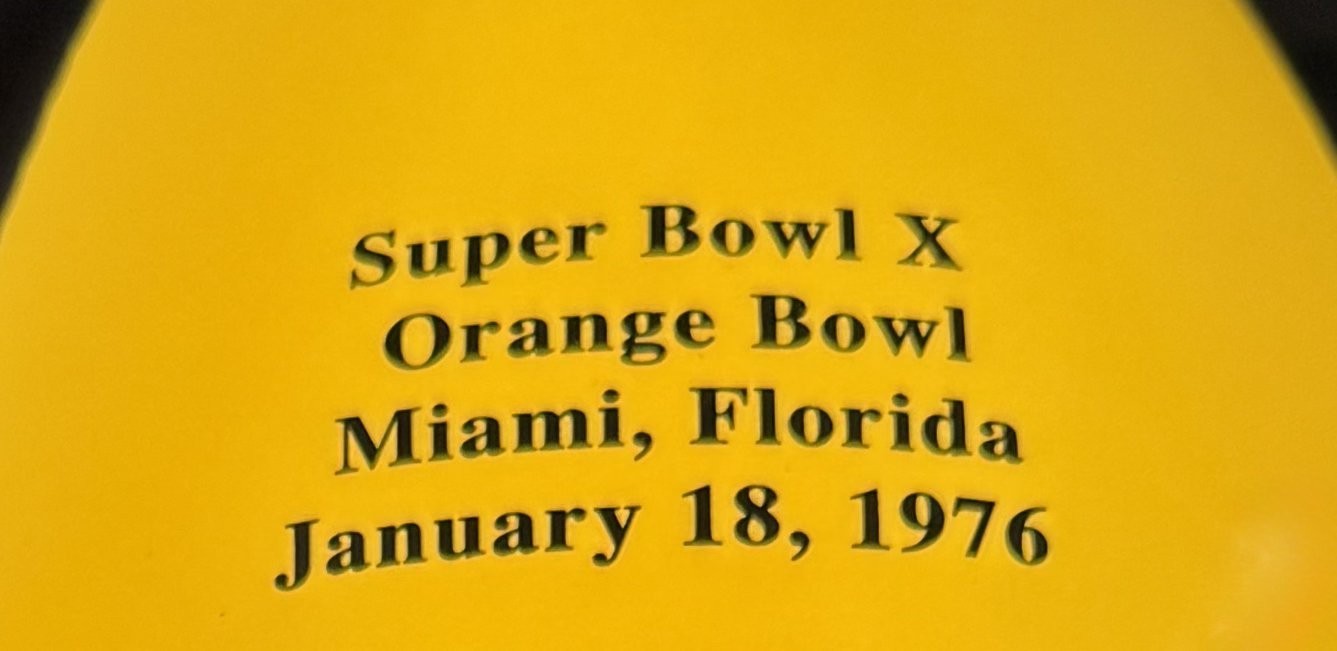Danbury Mint Pittsburgh Steelers Super Bowl Dynasty Porcelain Trophy Bradshaw