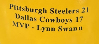 Danbury Mint Pittsburgh Steelers Super Bowl Dynasty Porcelain Trophy Bradshaw