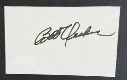 Bob Uecker Milwaukee Brewers Mr Baseball Signed 3x5 Index Card Mint Auto Psa Coa