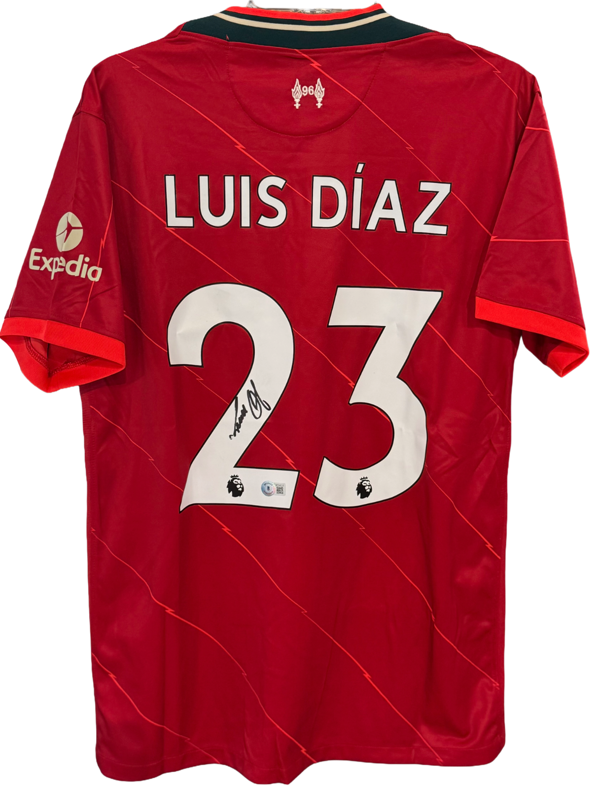 Luis Diaz Signed Nike Liverpool Home 2021/22 Jersey Auto BAS COA Size L