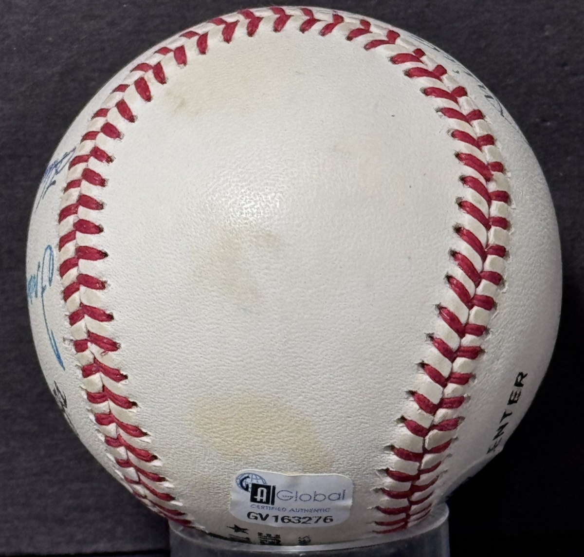 500 HR Club Signed NL Baseball Mickey Mantle Hank Aaron 6 Auto PSA LOA HOF