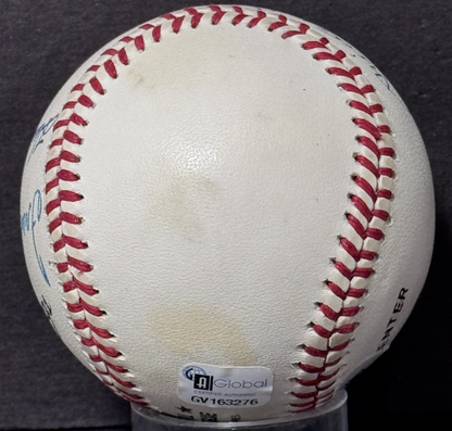 500 HR Club Signed NL Baseball Mickey Mantle Hank Aaron 6 Auto PSA LOA HOF