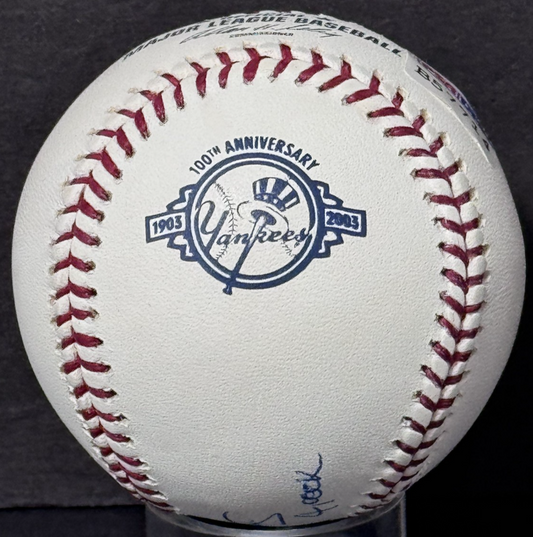 Roger Clemens Signed 100th Anniv NY Yankees Baseball 300W 4000K Auto PSA LOA HOF