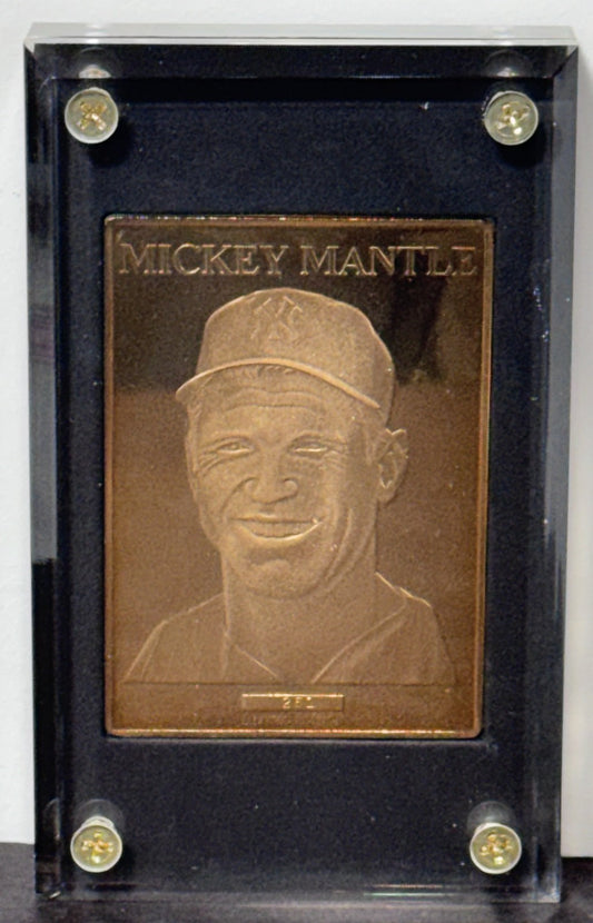 Mickey Mantle 1995 Enviromint Set Bronze Silver Gold Pure .999 Silver Yankees