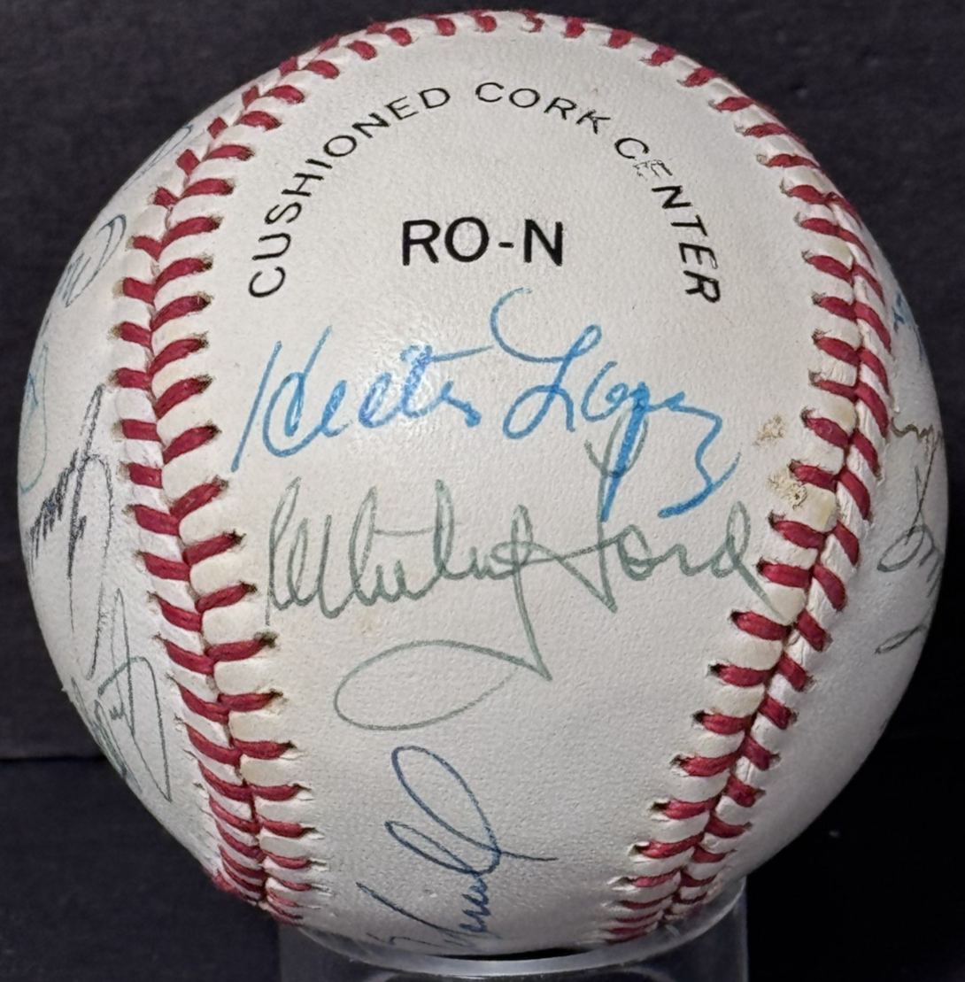 1980s NY Yankees Signed NL Baseball Mickey Mantle Ford 11 Auto PSA LOA 3 HOF