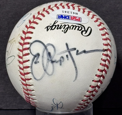 1980s NY Yankees Signed NL Baseball Mickey Mantle Ford 11 Auto PSA LOA 3 HOF