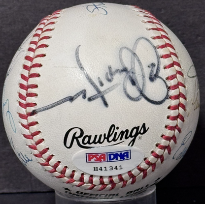 1980s NY Yankees Signed NL Baseball Mickey Mantle Ford 11 Auto PSA LOA 3 HOF