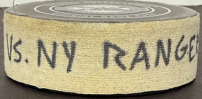 Florida Panthers Game Used 25th Anniv Hockey Puck Vs NY Rangers 12/8/18 Fanatics