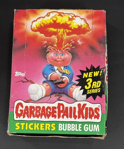 1986 Garbage Pail Kids 3rd Series Full Box 48 Unopened Sealed Packs Nice Box