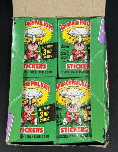 1986 Garbage Pail Kids 3rd Series Full Box 48 Unopened Sealed Packs Nice Box