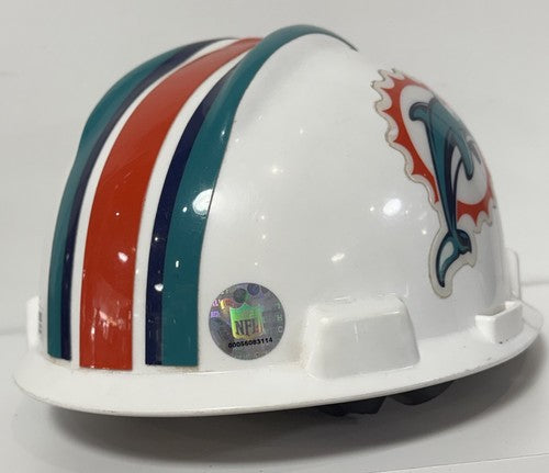 Miami Dolphins NFL Hard Hat Size M  Construction Hat MSA NFL Holo Licensed
