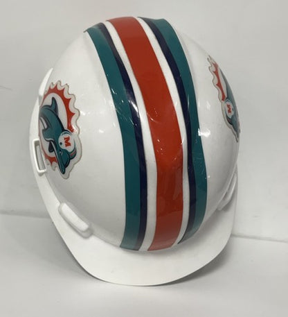 Miami Dolphins NFL Hard Hat Size M  Construction Hat MSA NFL Holo Licensed